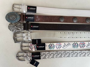 ブランドが超激安！！エアウォーク/AIRWALK（一枚牛革、合皮アソート、ユーズド加工）ベルト　40本セット