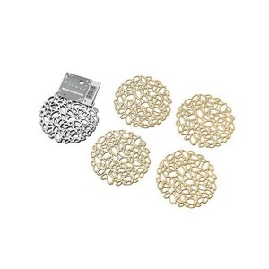 フラワーコースター（4枚入） 2色アソート 2249-105
