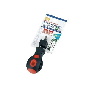 マグネット付ソフトラバーショートドライバー（＋） 0549-597
