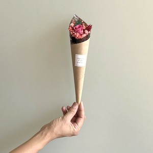 ワッフルコーンミニブーケプリザーブドフラワープチギフト