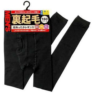 【男の裏起毛☆冬の必需品】紳士　160デニール　あったか裏起毛レギンス
