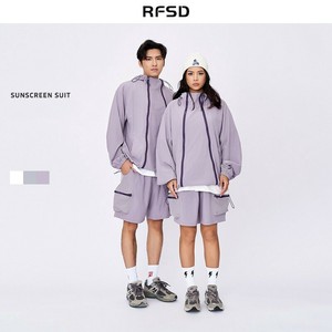 P20090男カジュアル スーツ アウター ショートパンツ 日焼け止め服 2025春夏新作スポーツ男女通用