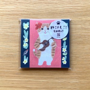 ねこメモ〈#new6 茶白ハワイ〉50枚入り ☆箱なし☆