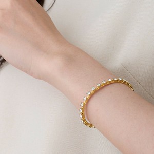 Gold Bracelet Ladies fashion K18GP Jewelry Bangle Made in Japan