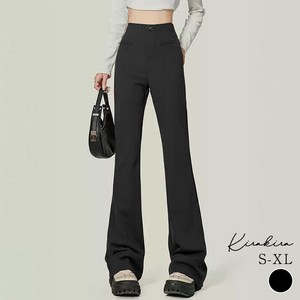 パンツ《バックファスナーハイウエストブーツカットパンツ 全4サイズ》