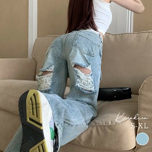 デニム《ヴィンテージライクハイウエストクラッシュデニム 全4サイズ 》