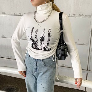 T-shirt Side-drawstring High-Neck [2024 NEW]