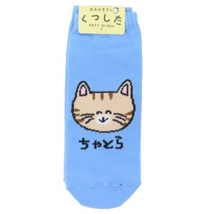 【靴下】おえかきさん レディースアンクルソックス ちゃとらさん ねこ