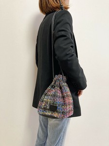 【Swaraj 】ツイード レザーコンボ・ショルダーBAG