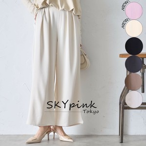 【再入荷】新色追加☆ウエストタックデザインフレアパンツ　　skypink東京　2024-2025SS新作