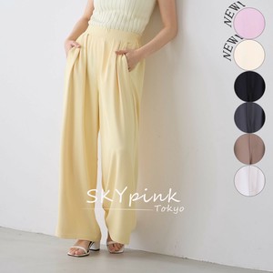 【再入荷】新色追加☆ウエストタックデザインフレアパンツ　　skypink東京　2024-2025SS新作