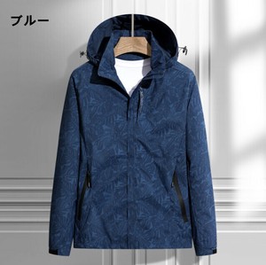 コート 長袖 フード付き 花柄 薄手 春秋 登山服 快適  メンズ ファッション  6266#BQ742