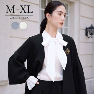 【M-XL】オケージョンシーンの上品なアクセントにもなるキャンディスリーブブラウス。