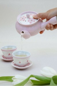 Hasami ware Teapot Pink Arita ware Tasei-gama