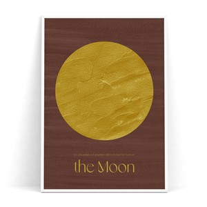 インテリアポスター 【 The moon 】 B3　A2　B2　A1　B1　30×40　40×50　50×70　60×90 月