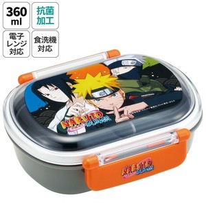 【スケーター】抗菌 食洗機対応 ふわっとフタタイトランチボックス小判 360ml【NARUTO (ナルト)】日本製
