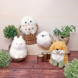 5/上旬入荷【内藤】わたぽ　ぬいぐるみ　ゆきうさぎ　シマエナガ　きたきつね　ふくろう(全4種)