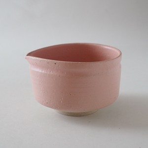 Mino ware Japanese Teacup Pink L size Katakuchi Matcha Bowl Made in Japan