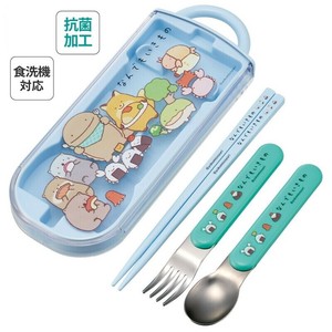【スケーター】抗菌 食洗機 対応 スライド式 トリオセット【なんでもいきもの】 日本製