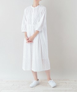 洋装/连衣裙 花朵 棉 雅卡尔织布