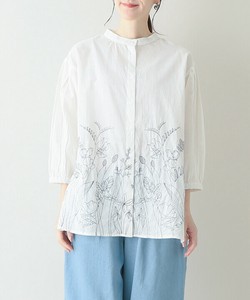 Button Shirt/Blouse Cotton Botanica