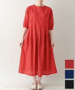 ロータスシフリー刺繍ワンピース 25S069