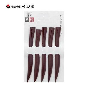 菓子ナイフ  5本組 天然木 イシダ