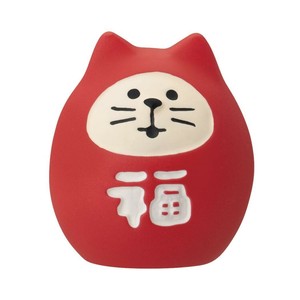 【マスコット】FUKU 福 MONO concombre 豆福マスコット 福猫だるま