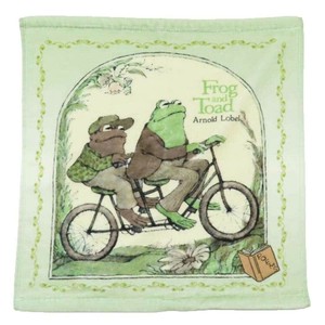 【ハンドタオル】がまくんとかえるくん プリントウォッシュタオル サイクリング