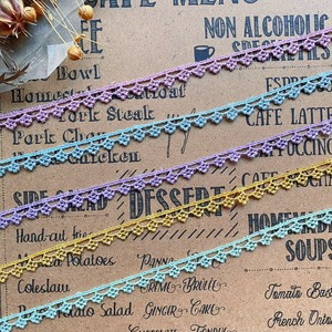 Handicraft Material Pink and Others Chemical Lace 13m 5-colors Made in Japan