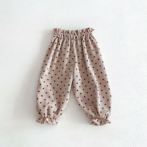韓国スタイル 2色4サイズ 子供用 ロングパンツ 水玉柄