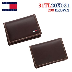 TOMMY HILFIGER(トミーヒルフィガー) レザーデザイン 名刺入れ・カードケース 31TL20X021