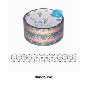 SODA Washi Tape KING JIM Dandelion 20mm