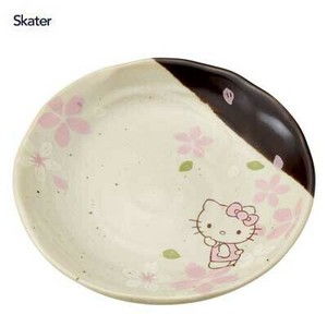 Mino ware Small Plate Hello Kitty Skater 13cm