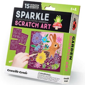 【特価品】クロコダイルクリーク スパークルスクラッチアート ガーデン【カラフル/中国製】