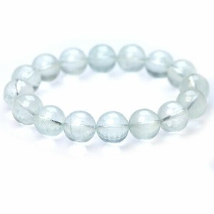 Gemstone Bracelet Aquamarine/Coral Natural Stone 13mm
