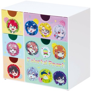 【スケーター】引き出しいっぱいミニチェスト　【カラフルピーチ 25】