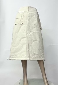 【SALE】【M〜L】【キャリア】キルティングカーゴポケットセミタイトスカート　m1024d4