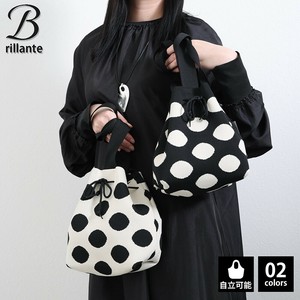 【再入荷】ニットコロン2wayBAG(ドット柄) (ハンド＆ショルダー)　2025新作 BRILLANTE東京（193563）