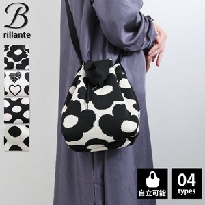 【4/16再入荷】ニットコロン2wayBAG(ドット柄) (ハンド＆ショルダー)　バック2025新作 （193563）