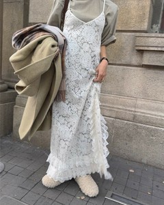 洋装/连衣裙 吊带连身裙/连衣裙 开叉