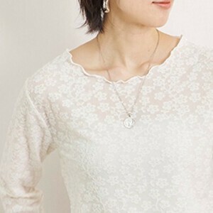 T-shirt Crew Neck Floral Pattern Long T-shirt [2025 NEW]