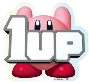 キャラスタムステッカー(BIG) 星のカービィ 1UP BKBY-19A