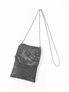 Shoulder Bag 2Way Mesh Rhinestone