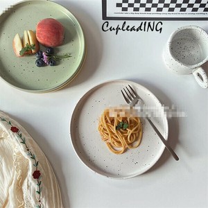 人気上昇 早い者勝ち 洋食皿 レトロ パスタ皿 ピザ皿 洗練された かけ墨トレー ステーキ皿 デザート マット