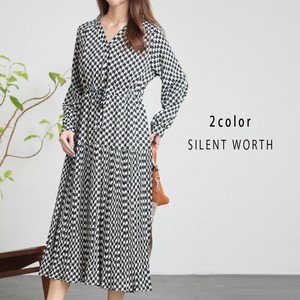 Casual Dress Geometric Pattern (S) [2025 NEW]