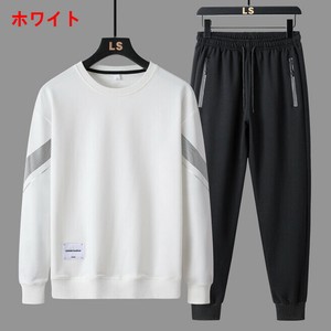 カジュアルスーツ 2点セット 長袖  ラウンドネック 春秋 快適 メンズ ファッション  ABQ552