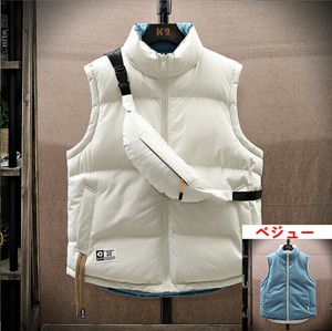 ベスト+胸バッグ 両面着 綿服 無地  快適 メンズ ファッション ABQ561