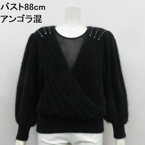 【日本製】ふんわりやわらかなアンゴラ混セーター 69056