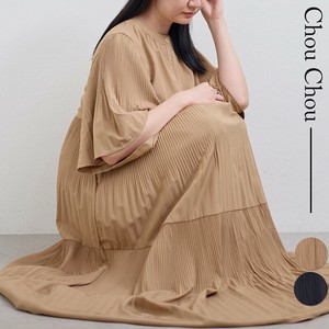 プリーツワンピース  大きいサイズ  2025人気 chou chou東京